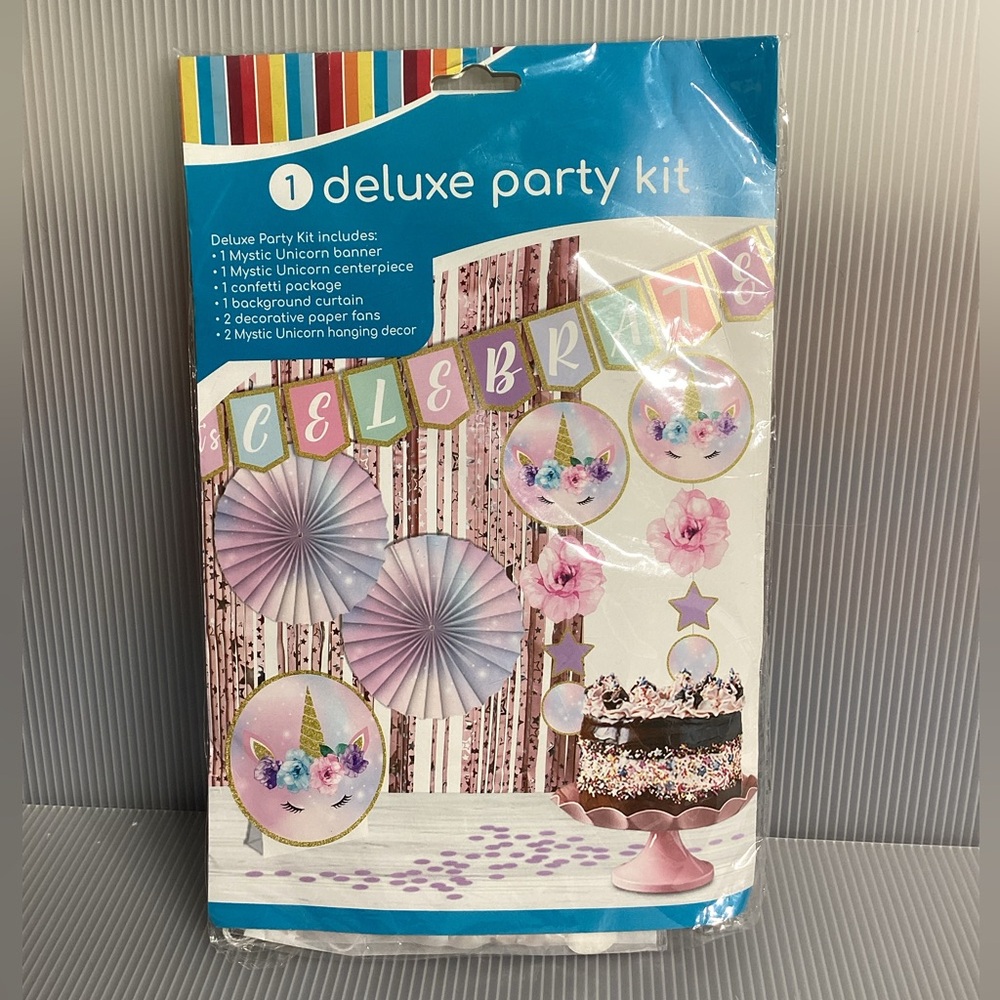 Mystic Unicorn Let’s Celebrate Deluxe Party Kit